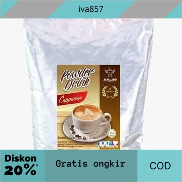

PROMO BUBUK MINUMAN RASA CAPPUCINO 1KG GRATIS ONGKIR