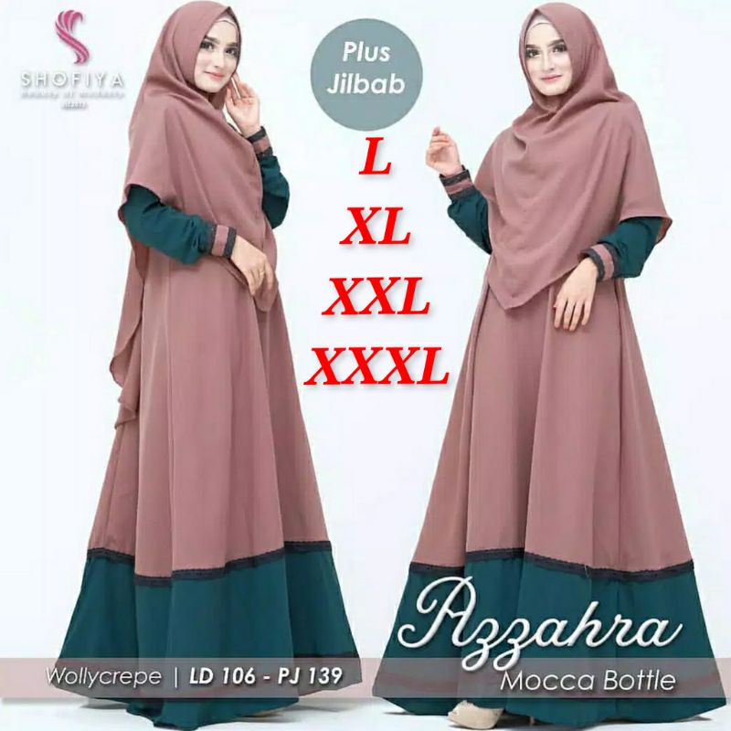 baju gamis wanita dress muslim terbaru AZAHRA SYARI GAMIS SYARI UKURAN M L XL XXL GAMIS TERBARU JUM 
