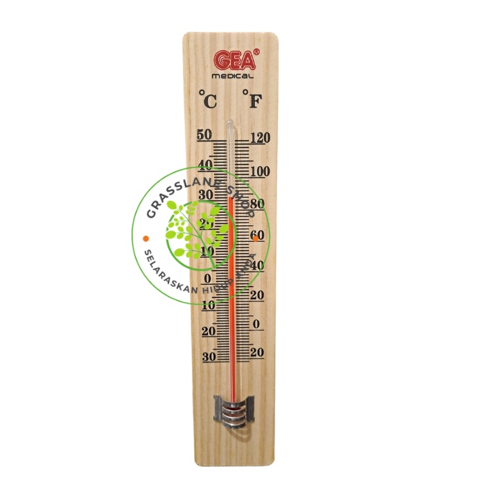 Termometer Thermometer Ruang Ruangan Kayu GEA