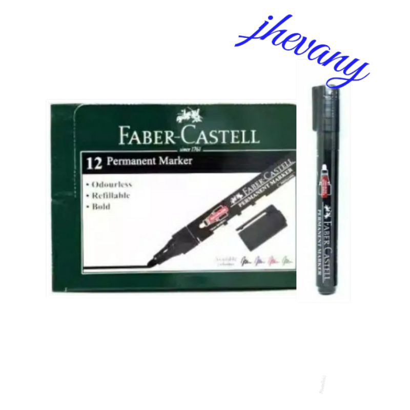 

faber castell spidol permanent black