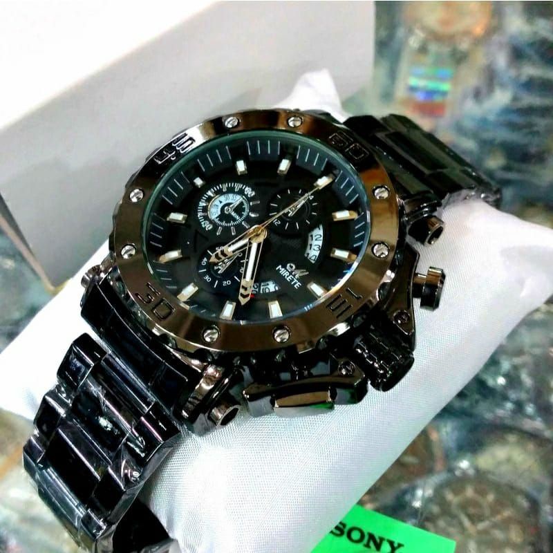 Jam Tangan Pria Mirete Free Box New | Anti Air Rantai Stainless Stell | JAM Tangan Kasual Pria Original | Free Box Exklusive | JAM Mirete