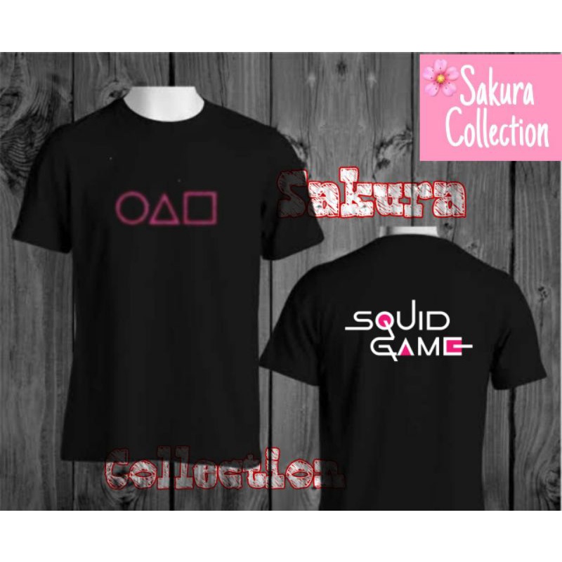 kaos baju SQUID GAME t-shirt Netflix Drakor K-drama pakaian drama Korea  vintage bootleg