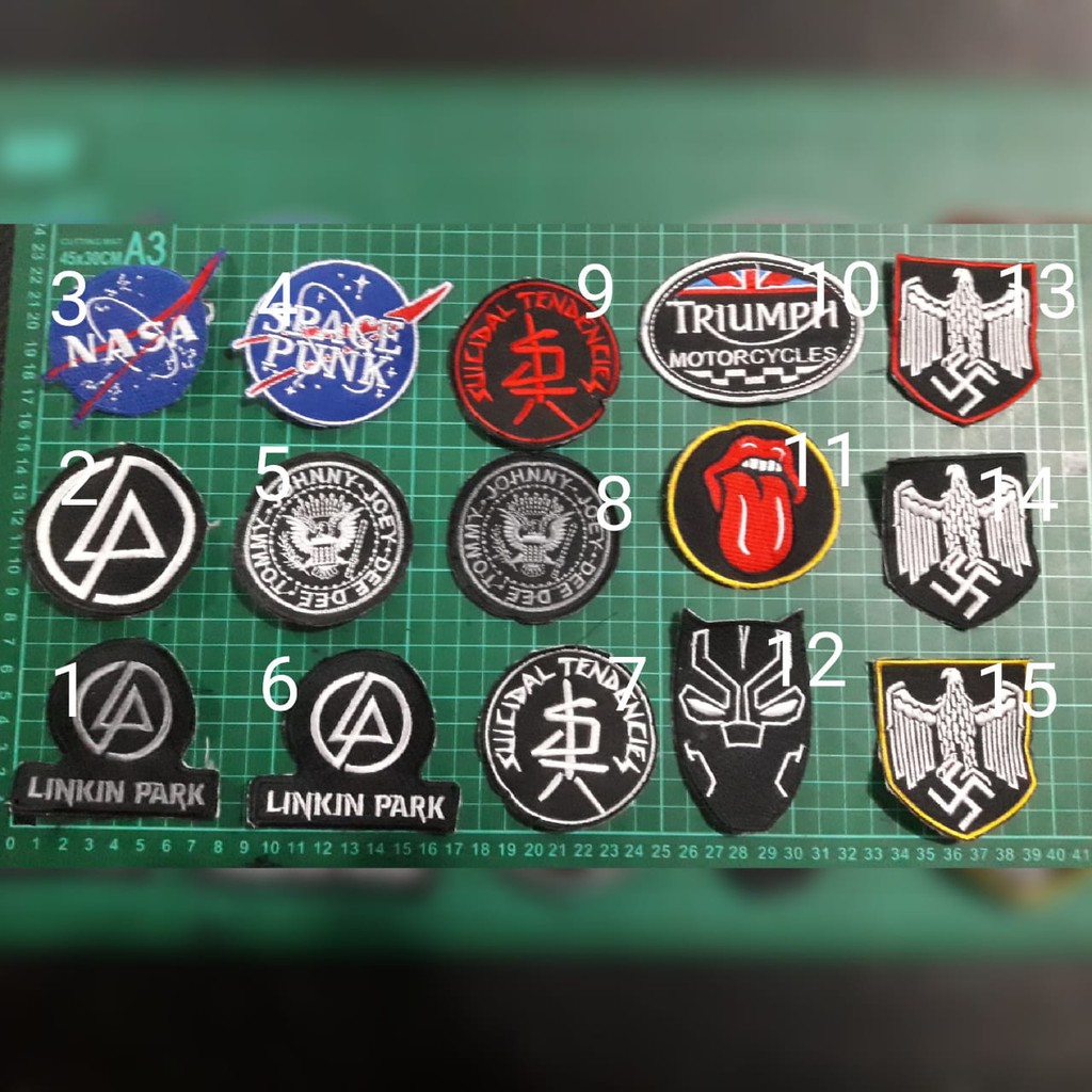 Patch Bordir ukuran Kecil