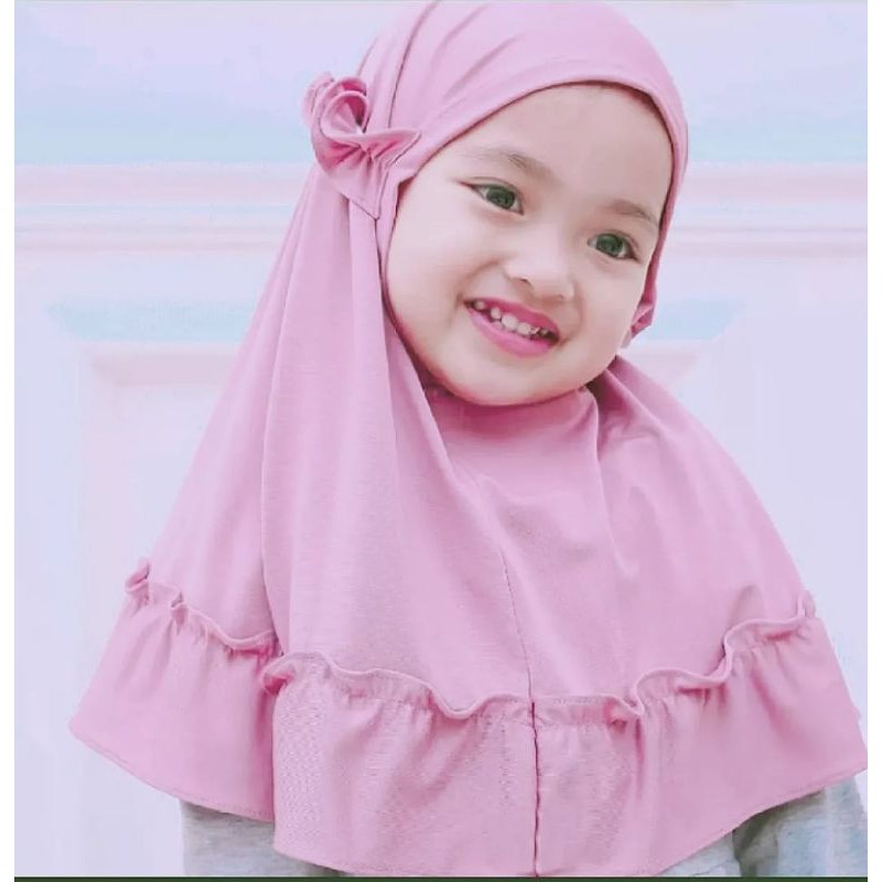 jilbab / anak / bayi / hijab /allsize 0-3 tahun/ CARLA