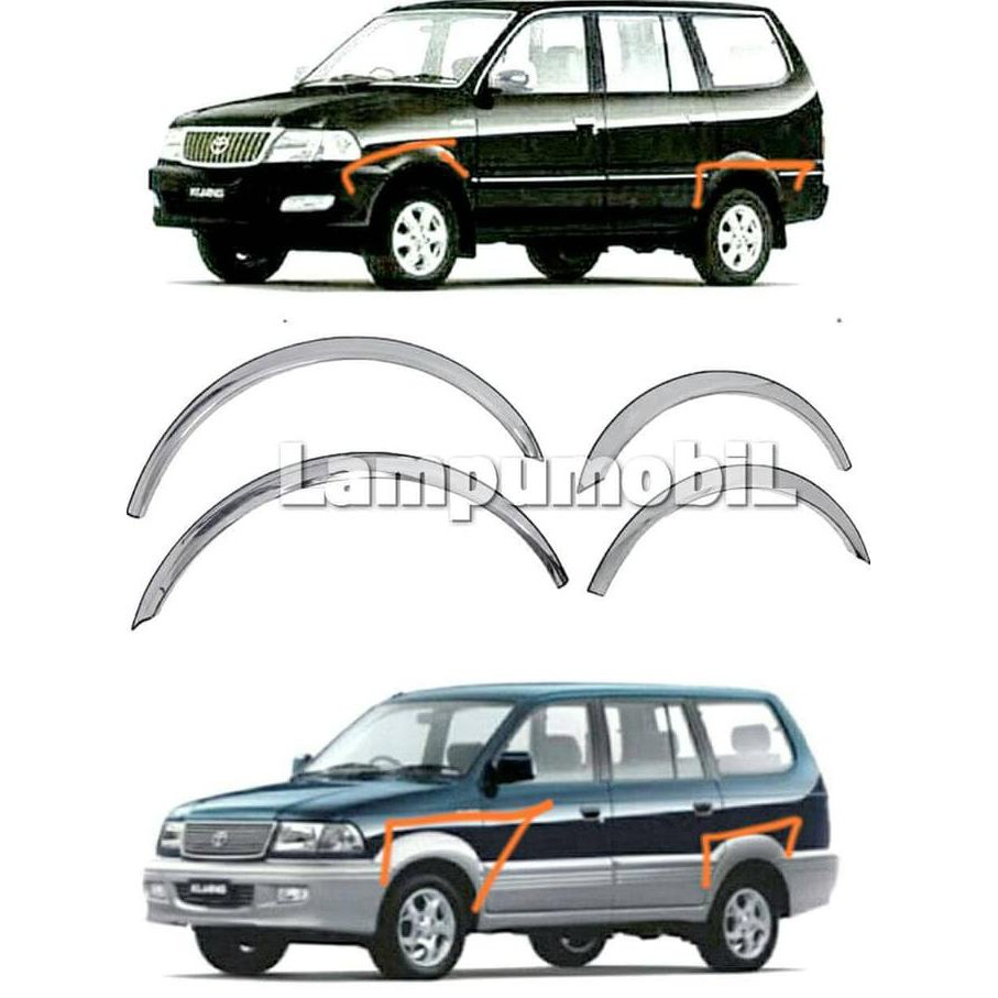 PROMO CHROME LIS FENDER TOYOTA KIJANG 1997-2004