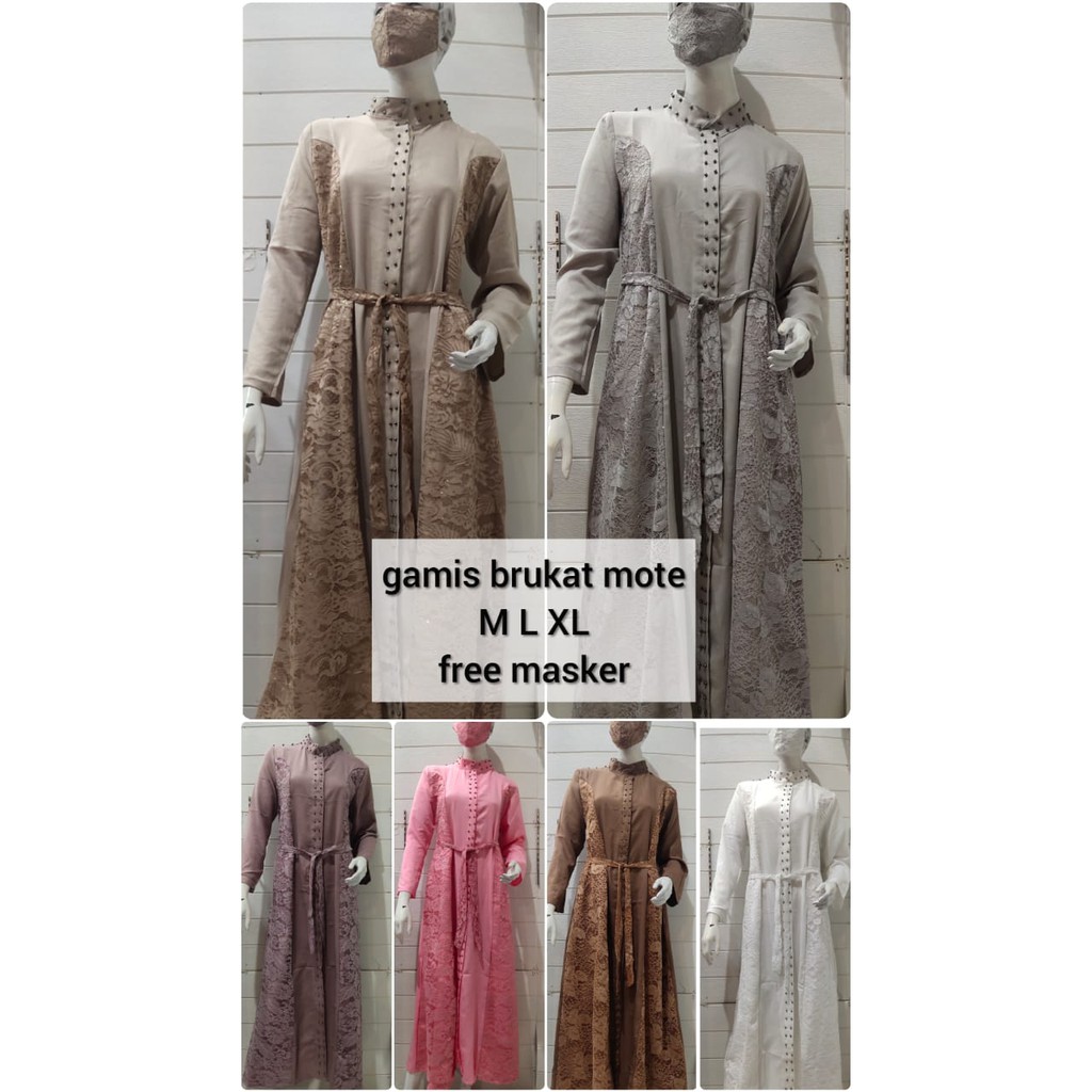 GAMIS MOTE MUSLIM BISA BUSUI M L XL