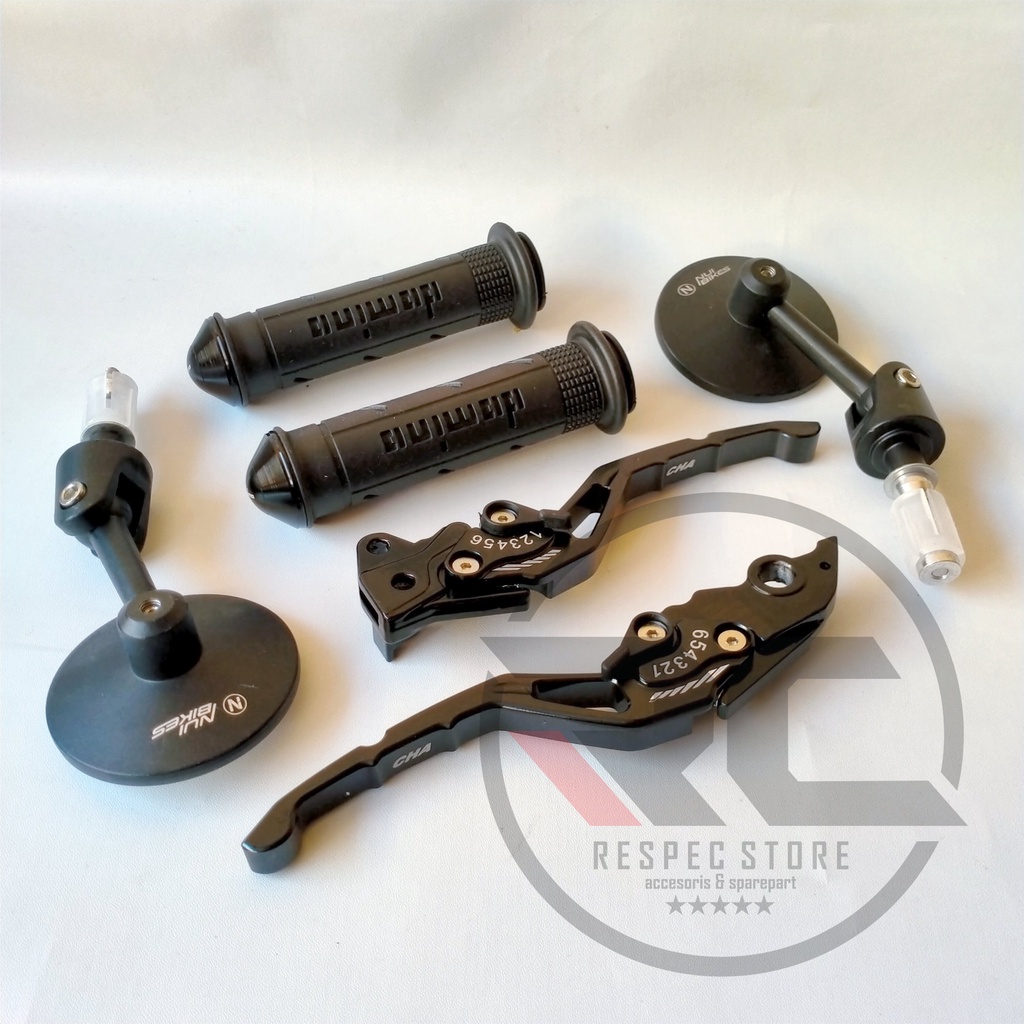 PAKET HANDGRIP DOMINO SPION JALU HANDLE REM SISIK YAMAHA MIO SPORTY MIO SMILE