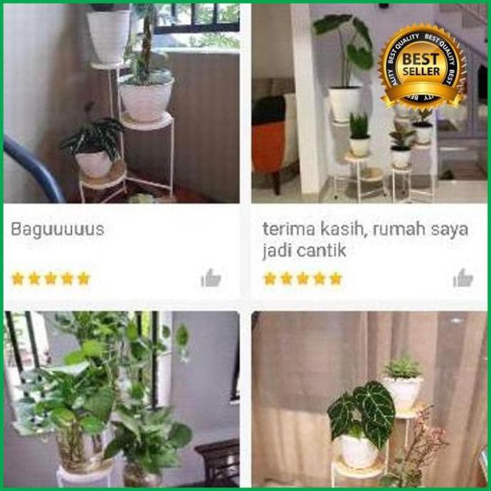 Terlaris Promo Rak Susun Besi Bunga Size M, Rak Bunga Susun Besi Minimalis, Rak Promo