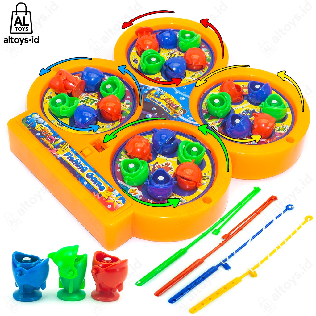 Mainan Pancing Putar Otomatis Dengan Musik Kemal Fishing Game HKR HKR 66-005197
