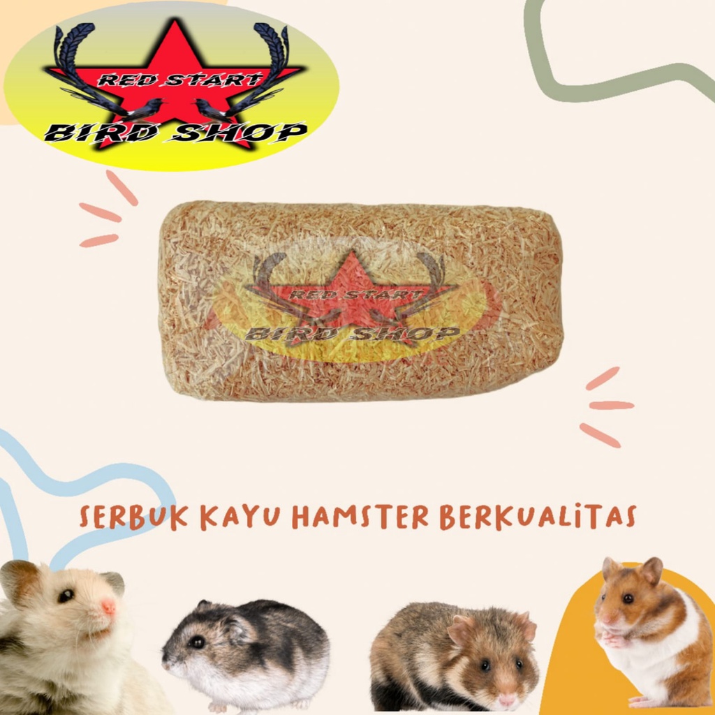 SERBUK SERUTAN KAYU GERGAJI ALAS KANDANG HAMSTER BURUNG KELINCI LANDAK SUGAR GLIDER MARMUT