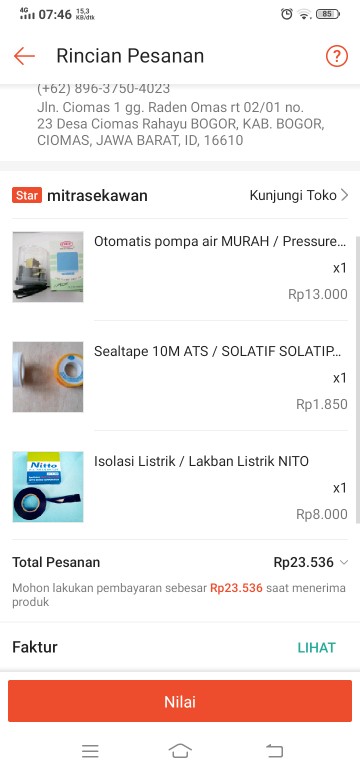 Otomatis Pompa Air Murah / Pressure Switch 1/4 / Spare Part Pompa/all Automatis Ori