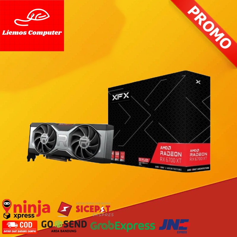 XFX Radeon RX 6700 XT BLACK 12GB DDR6 RX67TMYDFD8