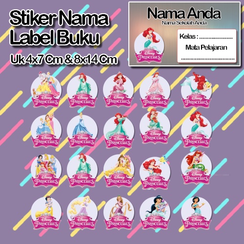 

Stiker Princes Princess Putri duyung cantik animasi kartun karater anime Karakter Lucu Custom Lebel Nama cromo murah 20 Varian berbeda Sticker Pelajaran Mapel buku anak sekolah No 11