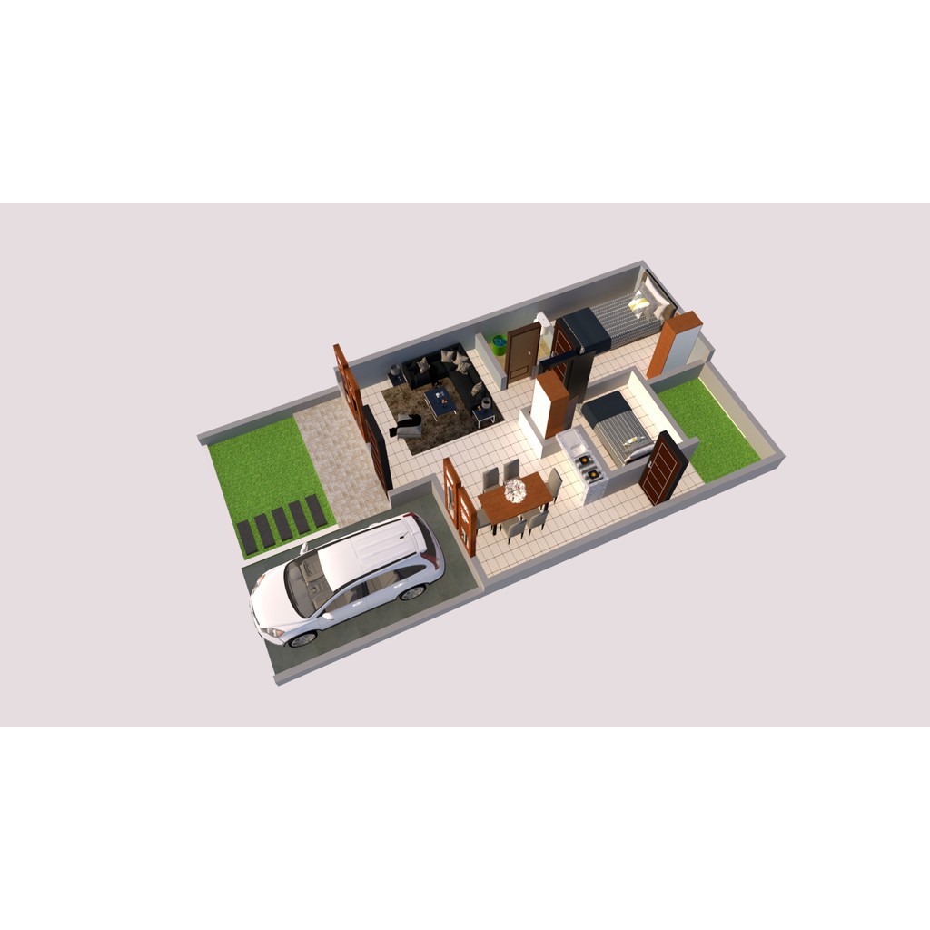 

desain denah 3d