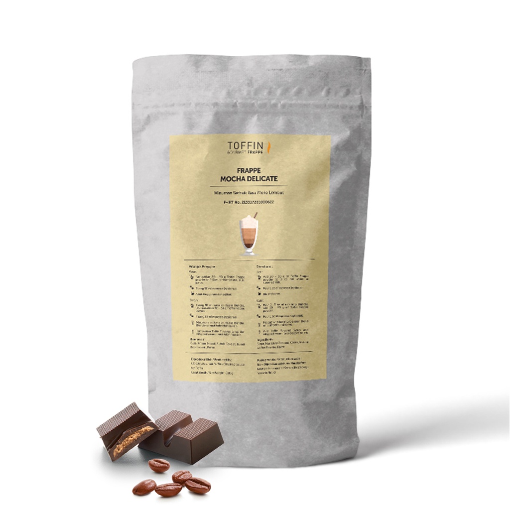 

Toffin Frappe Mocha Delicate Powder 800 Gram//Bubuk Minuman Rasa Mocha Delicate 800 Gram