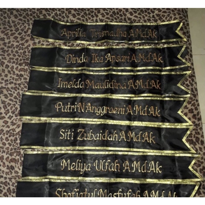 selempang wisuda bordir sash