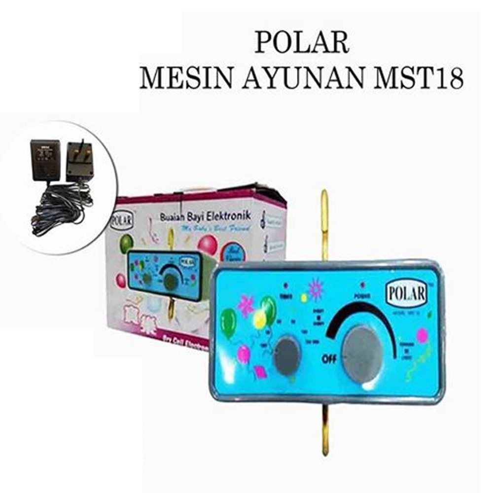 Polar Mesin Ayunan Bayi Elektrik DenganTimer Buatan Malaysia MST18 / Mesin Ayunan Polar Timer