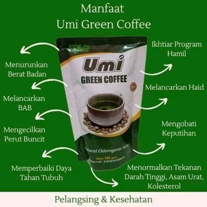 Umi Green Coffee Original Pelangsing UGC Kopi Penurun Berat Badan