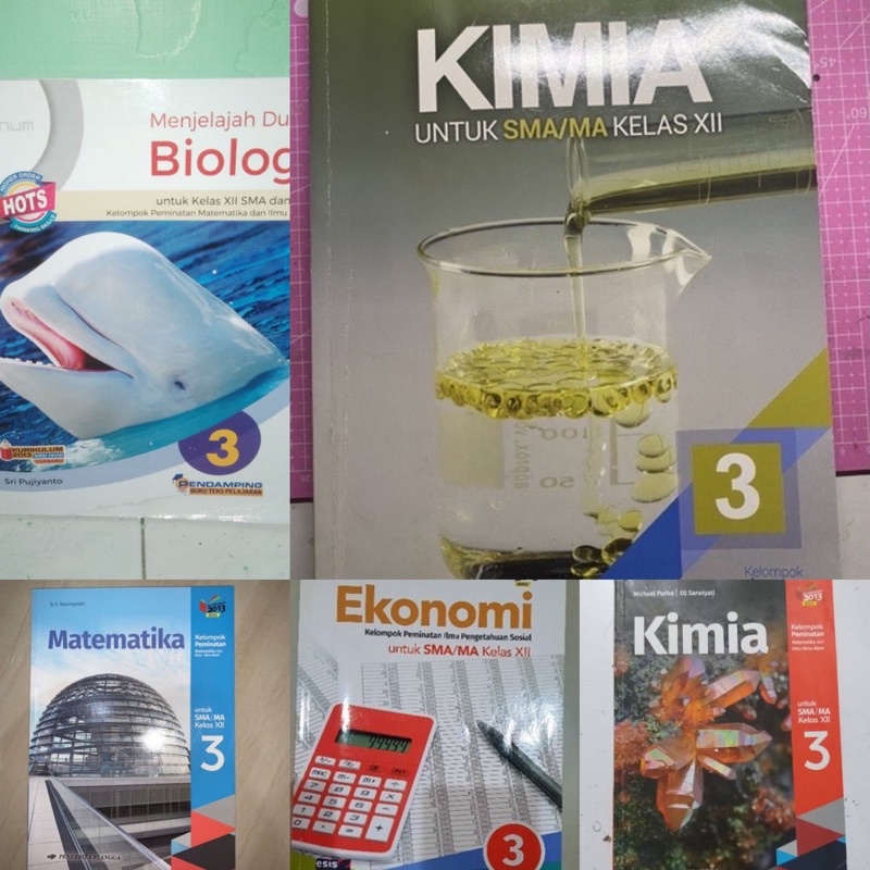 BUKU PAKET SECOND KELAS 12 SMA KURIKULUM 2013 REVISI | KIMIA MATEMATIKA MINAT PENERBIT ERLANGGA | ME