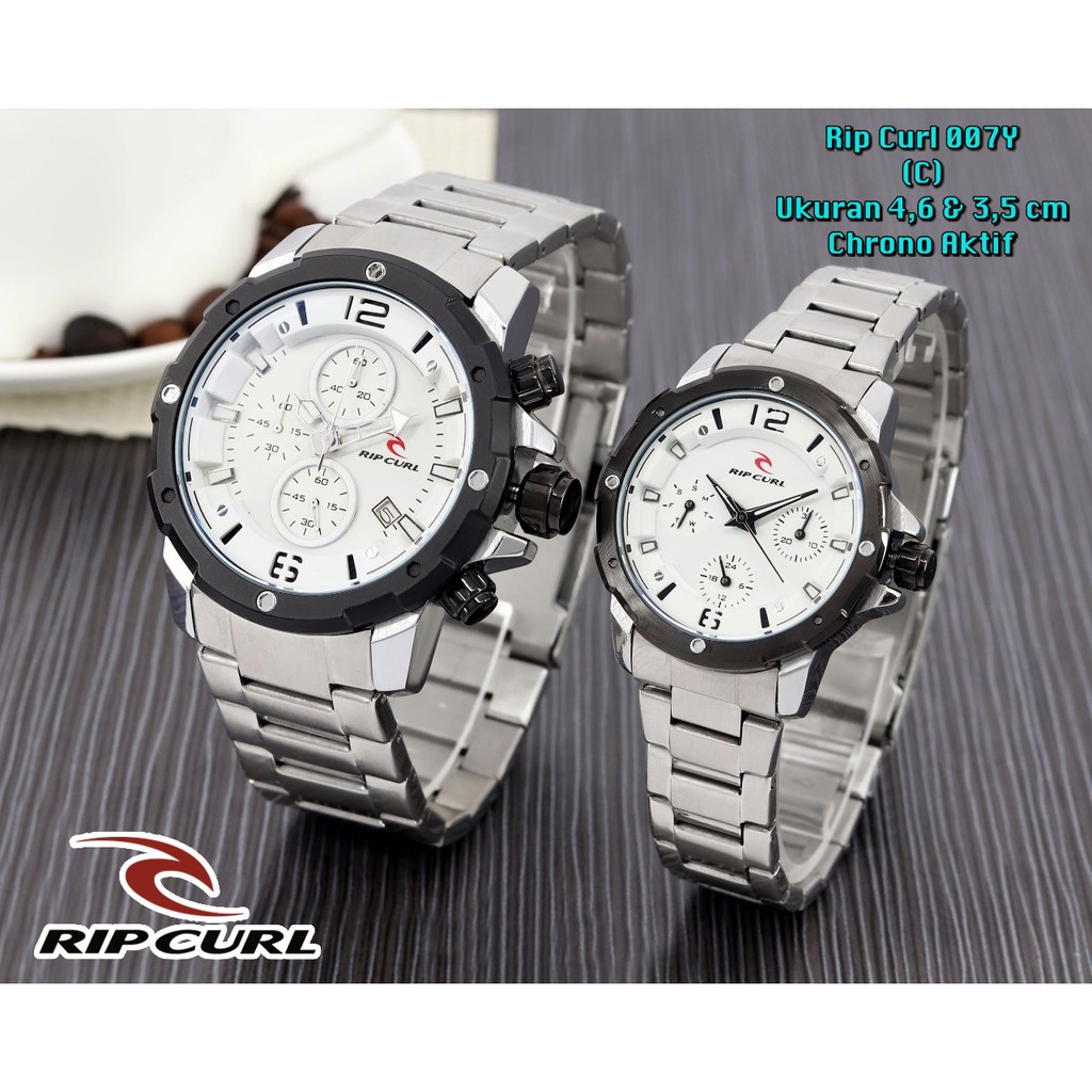 JAM TANGAN COUPLE JAM TANGAN PASANGAN JAM CEWEK COWOK JAM TANGAN RIPCURL 7210Y