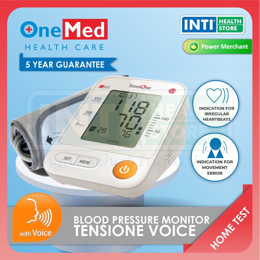 Onemed | Tensimeter TensiOne + Voice | Tensimeter Digital + Suara