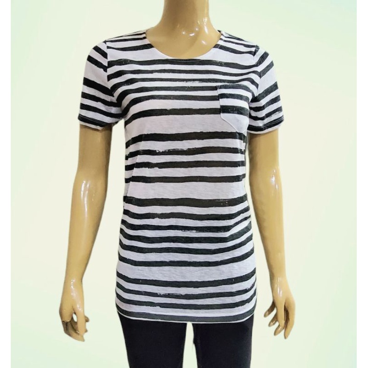 BLOUSE STRIPE CASUAL BRANDED TERMURAH