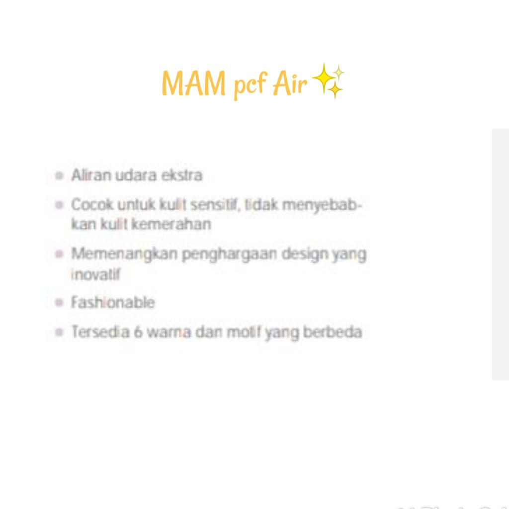 MAM Pacifier Air &amp; Ori  0+ / empeng bayi