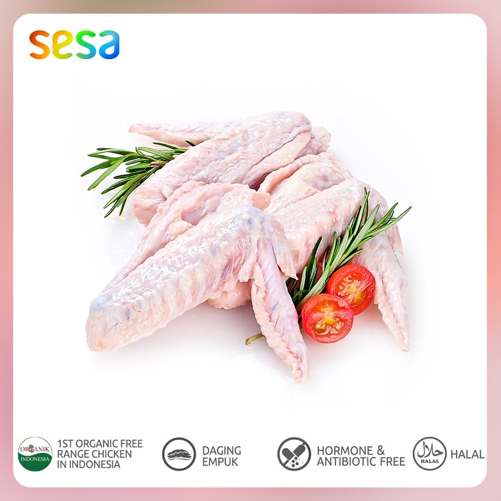 Sesa - Sayap Ayam Kampung Organik Beku Halal 500 g