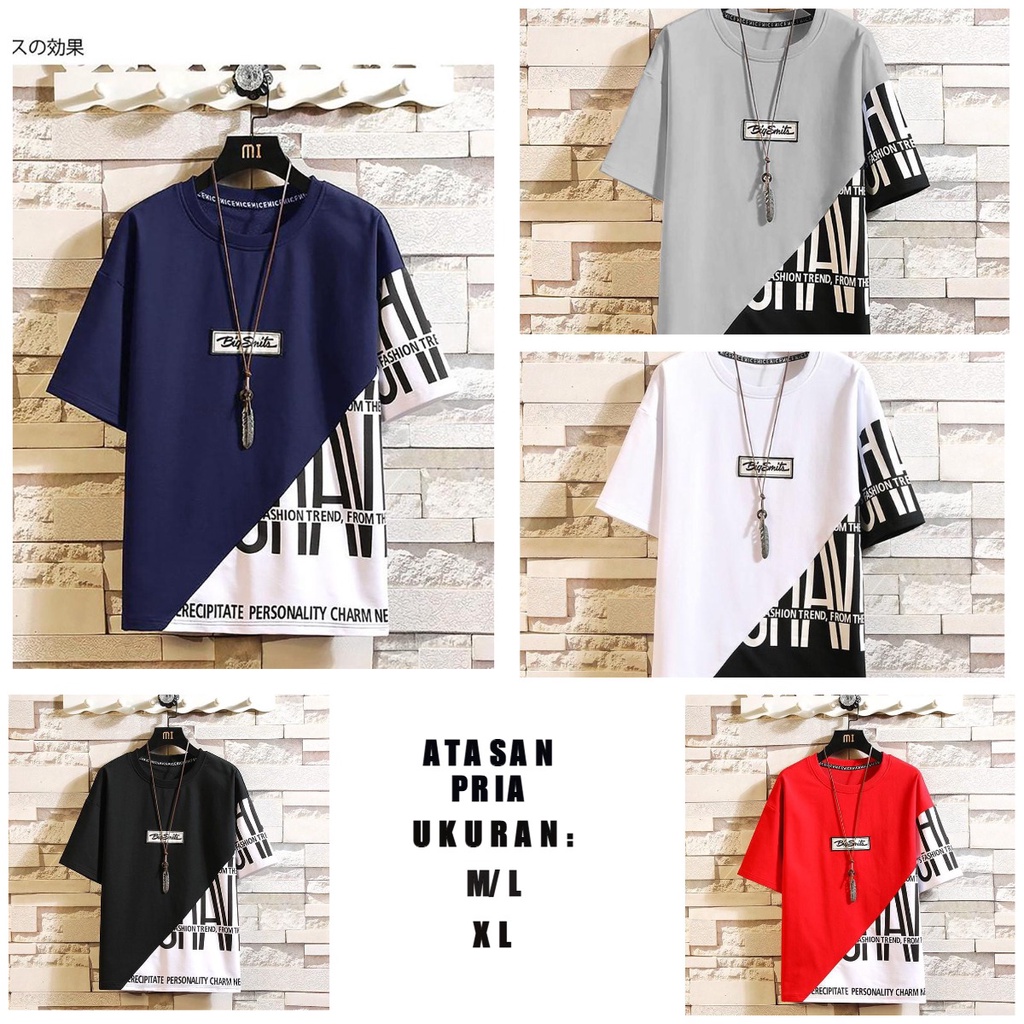 BISA COD / ALIPIO FASHION - BAJU SMITH / fashion pria / atasan pria / keren / terbaru