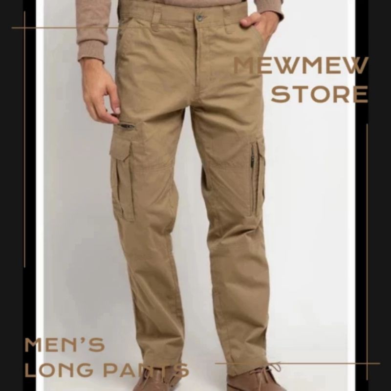 Celana Panjang Pria Cargo 100% Original M.GEE