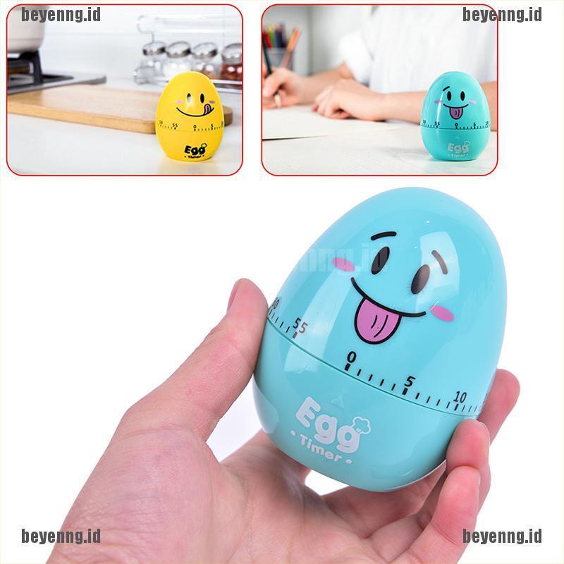 Bey Timer Alarm Mekanik 60 Menit Bentuk Telur Lucu Untuk Masakbaking