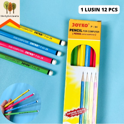 

Pensil Joyko 2B P-94 Selusin 1 Lusin Pencil Neon Kado Unik Warna Warni Pencil Alat Tulis Kantor Sekolah Ready Grosir