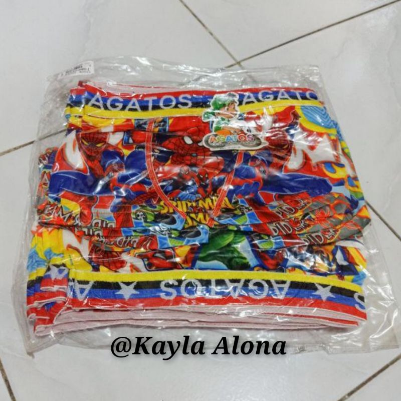 CELANA DALAM BOXER KARAKTER untuk Anak Cowok ( Isi 3pcs )