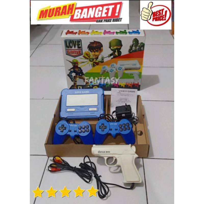 NINTENDO VIDEO GAME MAINAN ANAK2 BONUS PISTOL Dan  2 STIK