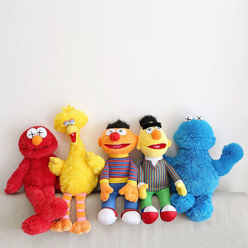 30/50cm Sesame Street Plush Doll Toys Elmo Ernie Bert Figures Soft Birthday Gift