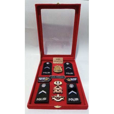 Pangkat Pdh Pdu Box Set Bripda/Briptu/Brigadir/Bripka Custom