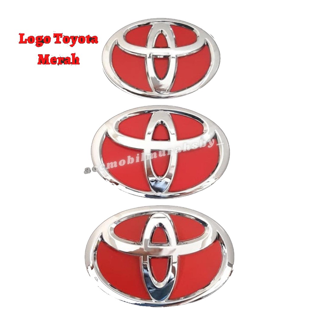 Red Emblem Toyota - Logo - Lambang Toyota Merah