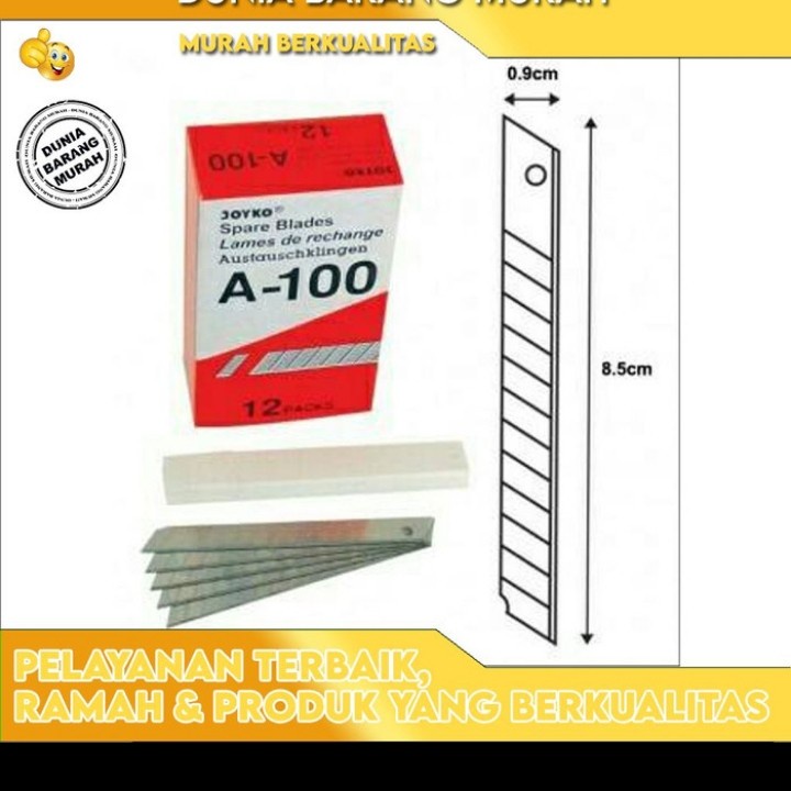 

Isi Cutter joyko A-100 / Refill Cuter Kecil / Isi pisau Kater a100 murah