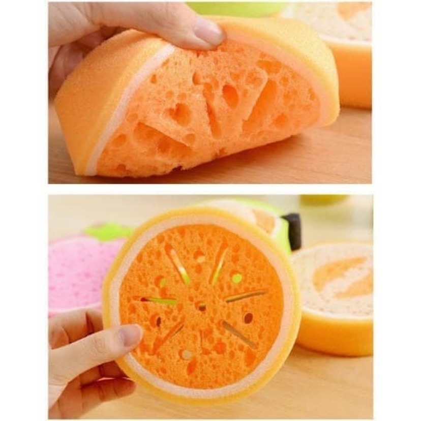 Spons Sponge Cuci Piring Motif Buah