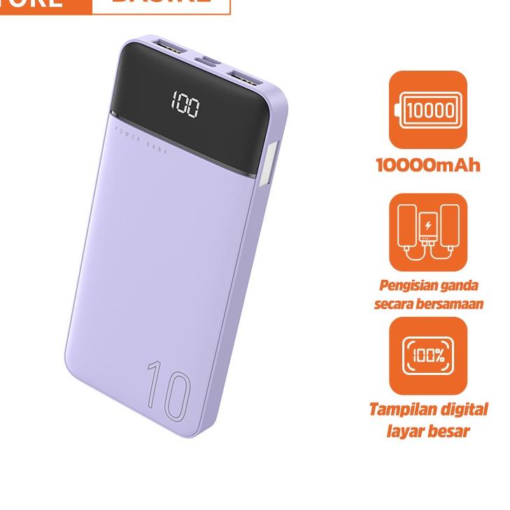 [AZD] Powerbank 20000 mah Fast Charging Dual USB LED 10000 mAh Power Bank Murah Lucu Mini Ori  Xiaom