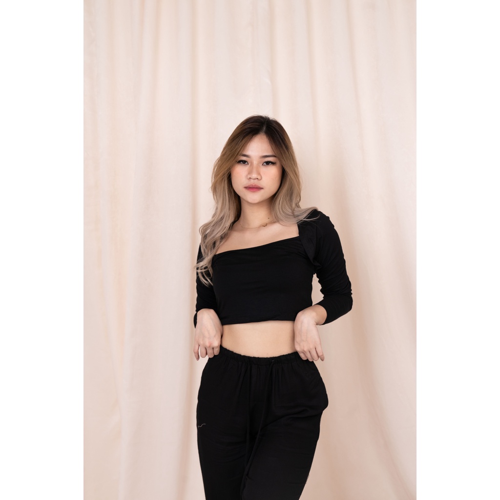 (COD) OH Fashion Valencia Sexy Crop Top Basic Korean Top #2763