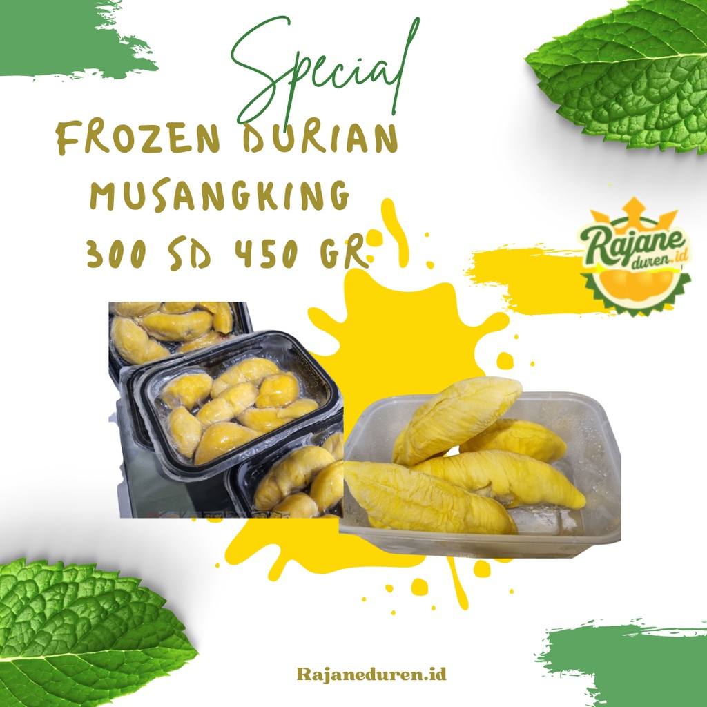 

Frozen Durian Musangking /Durian / Musangking /Berat 300 sd 450 Gram /Frozen Food /Buah Buahan /Makanan Beku /Duren /Bandung