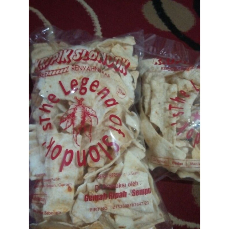 

Krupuk selondok krez pedas manis