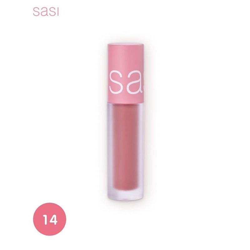 Sasi Mousse Mellow Matte Lip no 14 BUBBLE GUM(ORIGINAL 100% THAILAND)