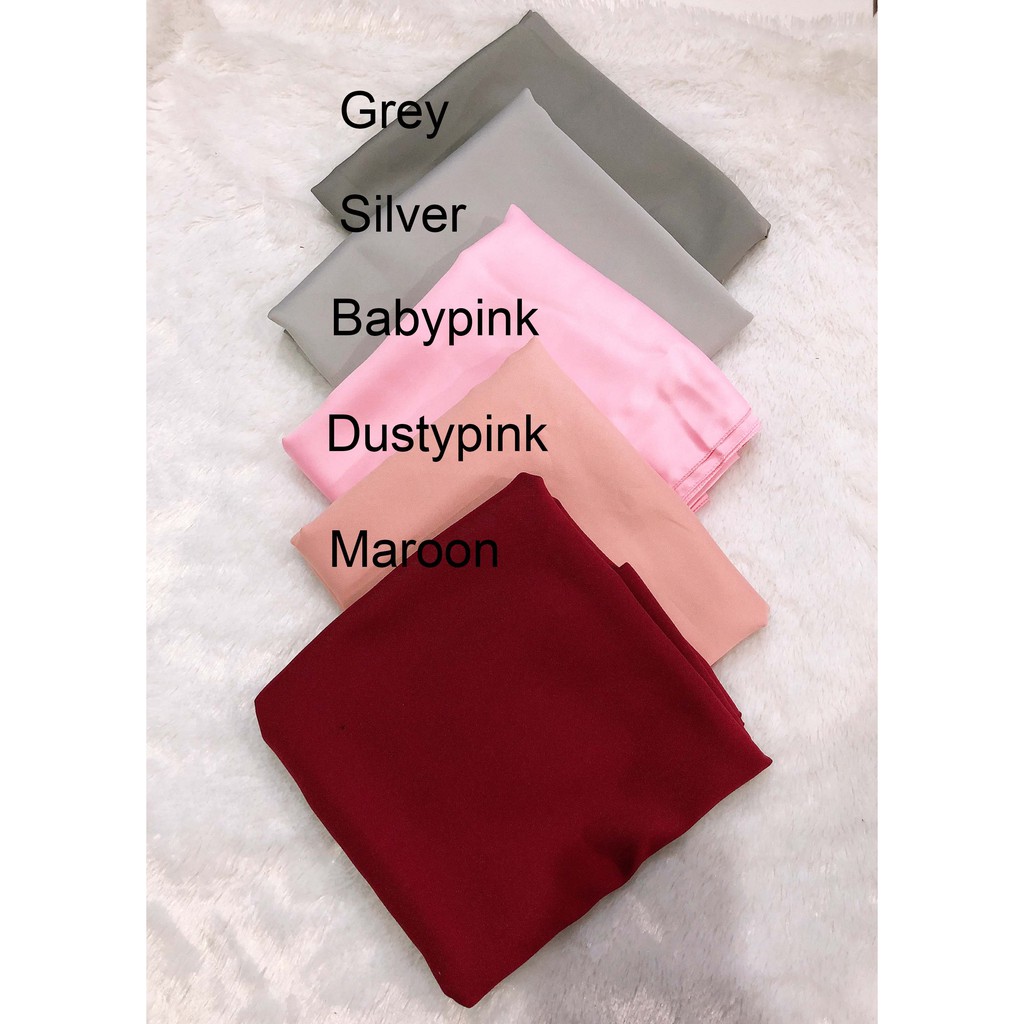 CLEARANCE SALE / JILBAB SATIN VELVET/ HIJAB SEGI EMPAT SATEN