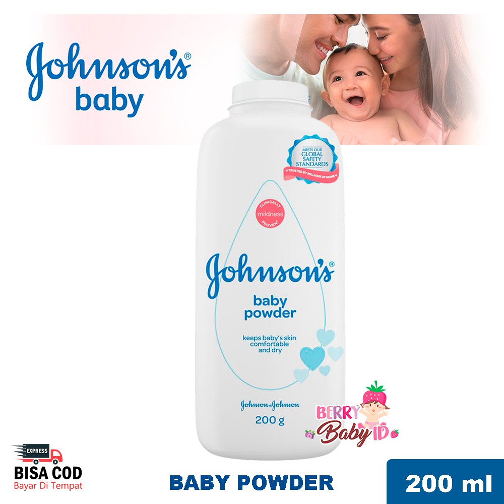 Johnson's Baby Powder 100 g 200 g Bedak Tabur Bayi 100g 200g Berry Mart