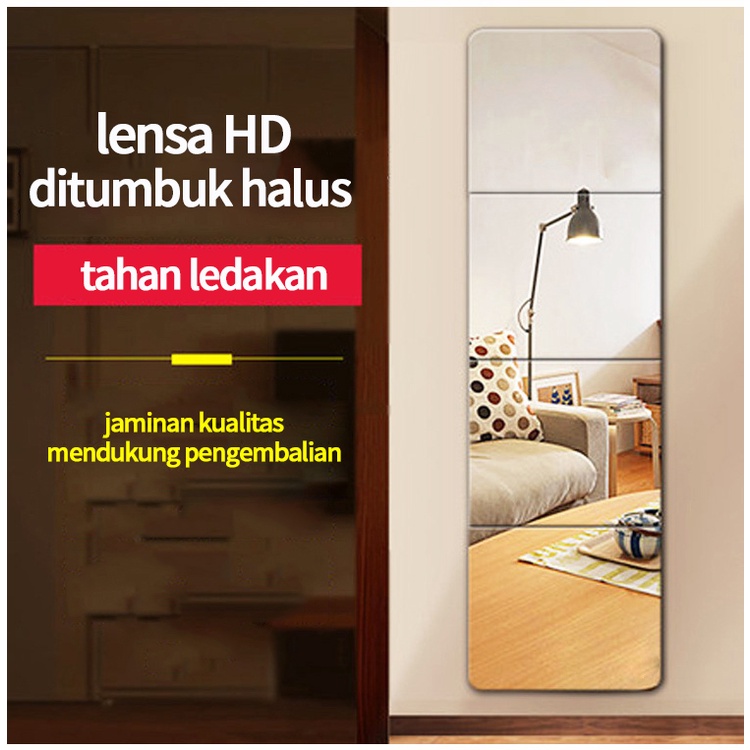 Promo harga rendah!Cermin pas empat bagian/cermin dinding/ cermin seluruh tubuh/ cermin kamar mandi/ cermin pakai baju/