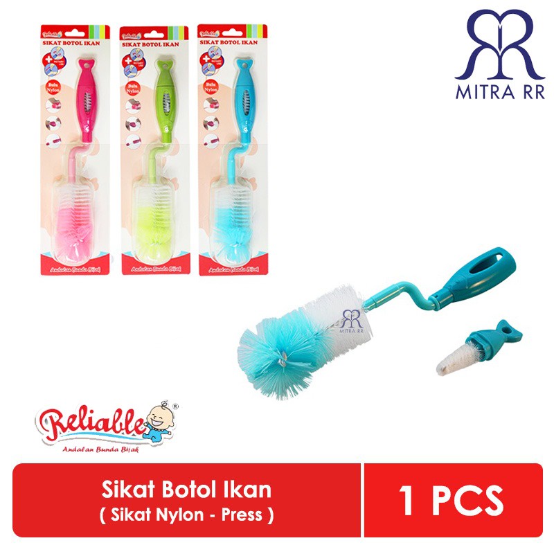 Reliable Sikat Pembersih Botol Dot / Sikat Botol Susu Bayi Murah Bottle Brush 2in1