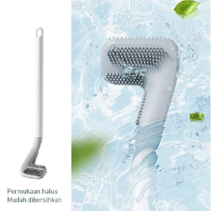 Sikat Toilet Silikon Golf Sikat Silicon Fleksibel Sikat Pembersih Kamar Mandi Sikat Wc Silikon Brush