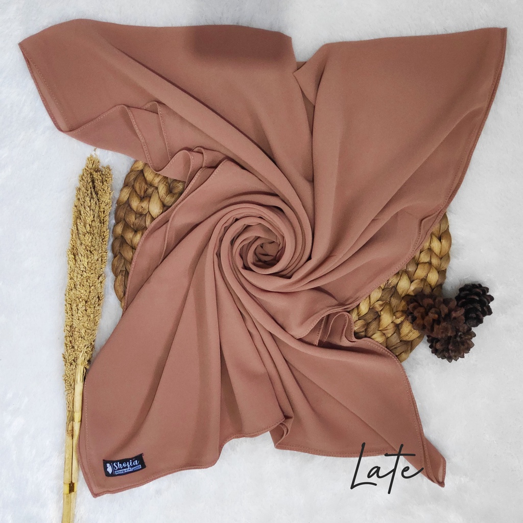 [200x75] HIJAB PASHMINA JAHIT TEPI CERUTY BABY DOLL, PASHMINA CERUTI, JILBAB PASHMINA, PASMINA-Late